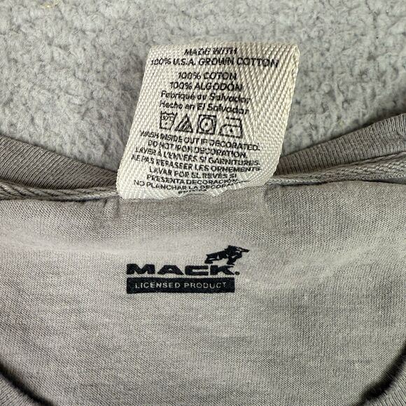 Mack Trucks Shirt Mens XXL Gray Hero Of The Highway Bulldog Tee Ring Spun NWT - Picture 6 of 11